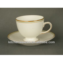 Haonai 210880 ceramic ware,porcelain coffee cup&saucer